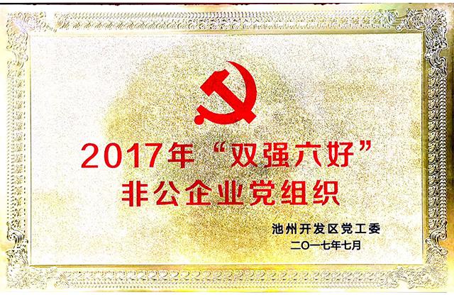 2017年“双强六好”非公企业党组织